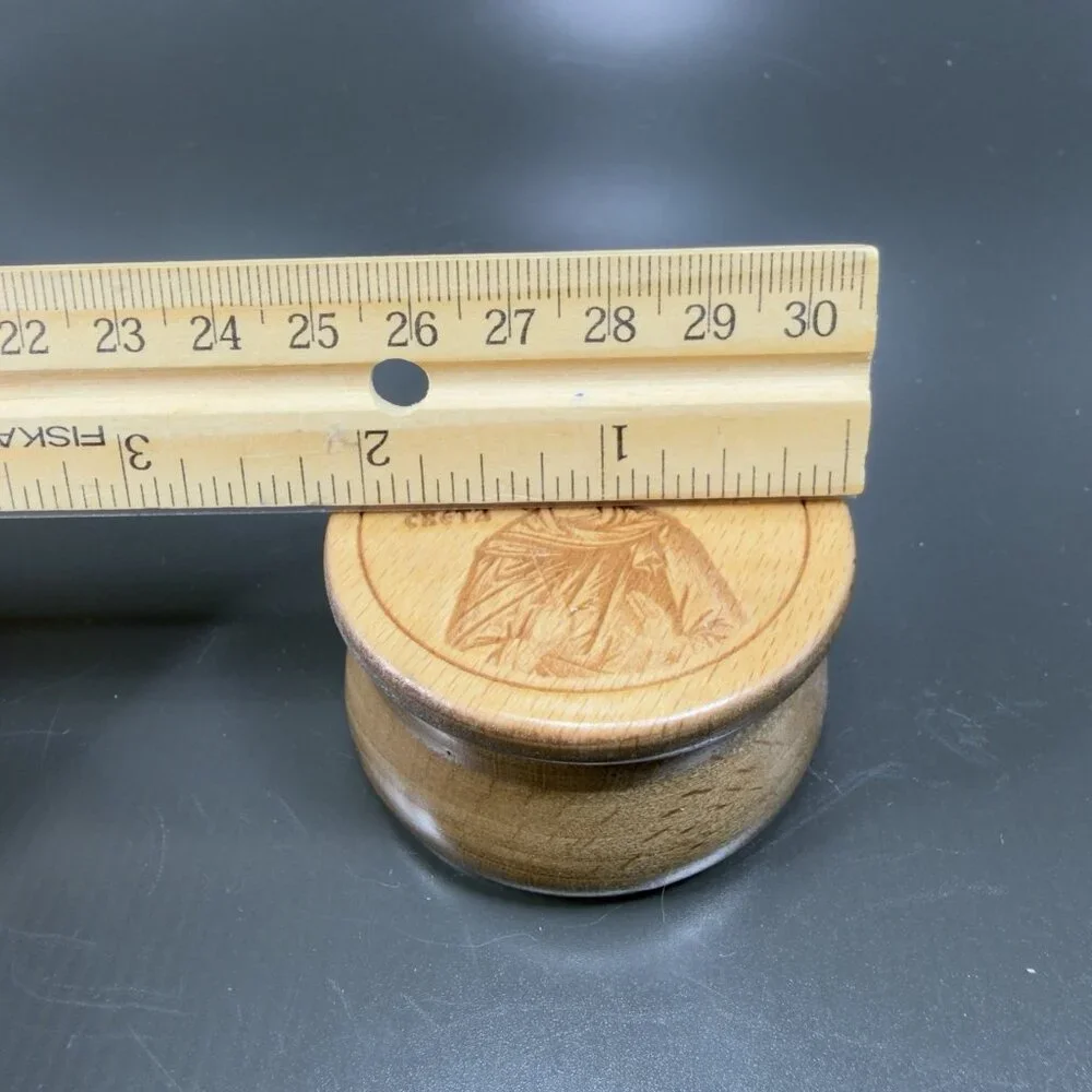 Vintage Russian Wooden Incense‎ Container Trinket Box Set 5 All Different Decor